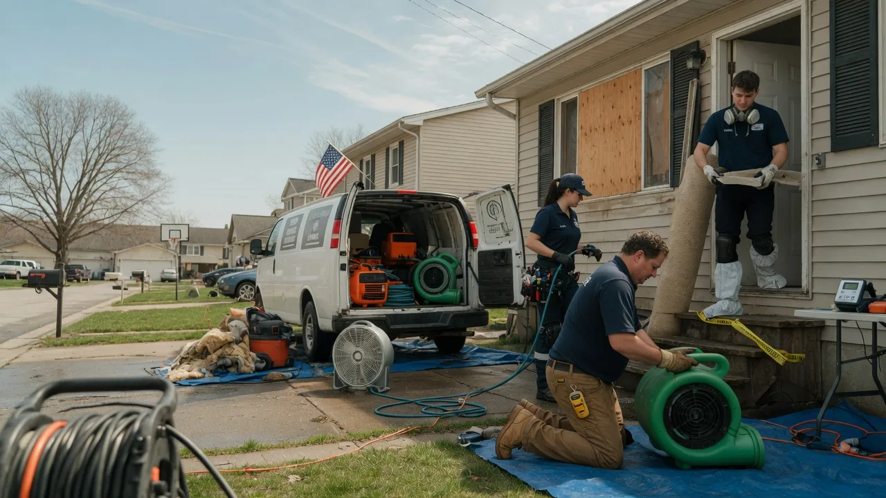 Water Damage Restoration in Wolcott, IN near me